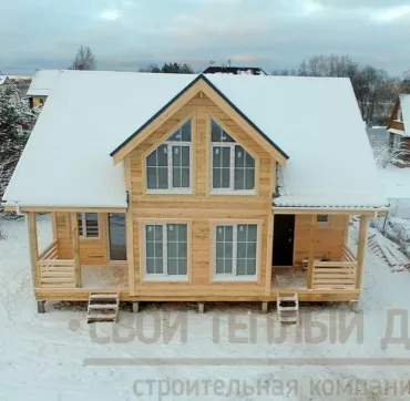 Каркасный дом 8х10м