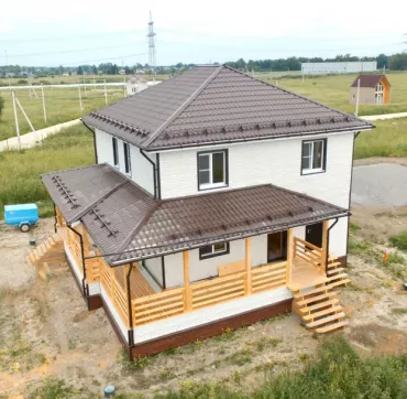 Каркасный дом 9,0х9,5м