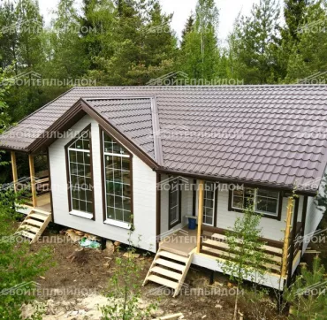 Каркасный дом 9,0х11,5м