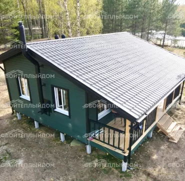 Каркасный дом 8,0х8,0м