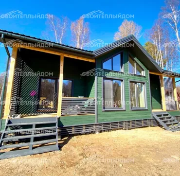 Каркасный дом 8,0х12,5м
