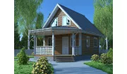Каркасный дом 6х6 КМ-4