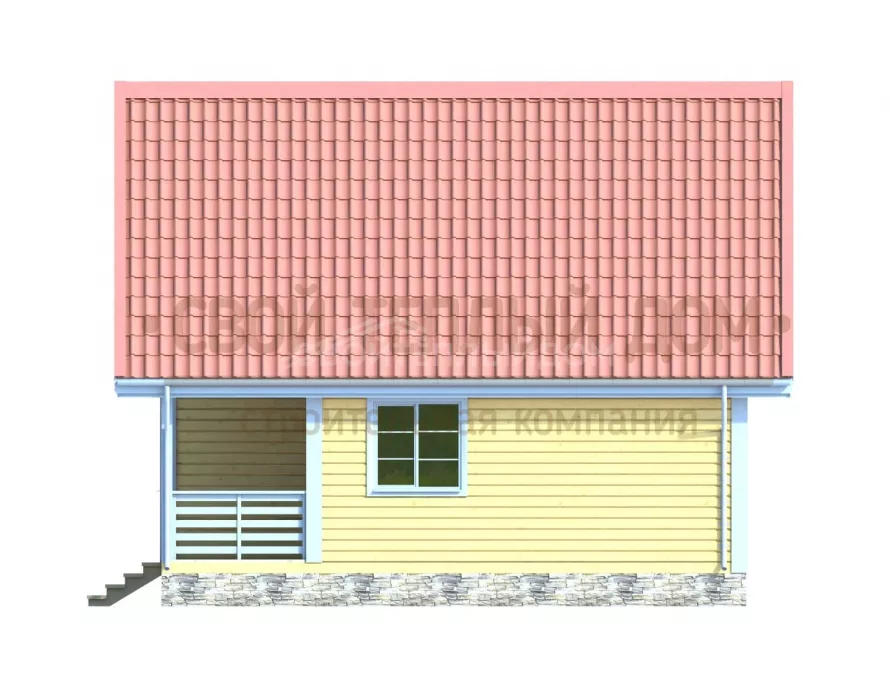 Каркасный дом 6х8 КМ-8