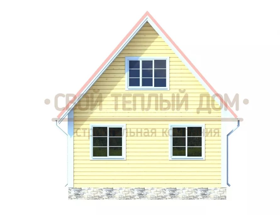 Каркасный дом 6х8 КМ-8