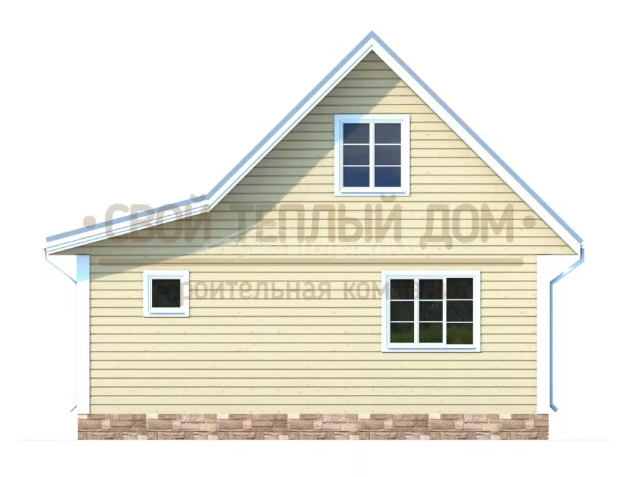 Каркасный дом 6х8 КМ-18