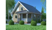 Каркасный дом 8х9 КМ-21