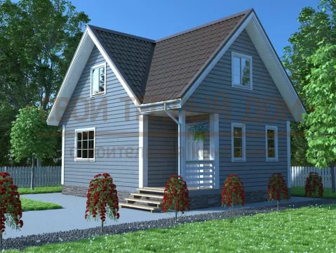 Каркасный дом 6х8 КМ-30