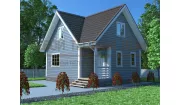 Каркасный дом 6х8 КМ-30