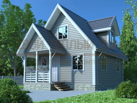 Каркасный дом 6х7 КМ-31