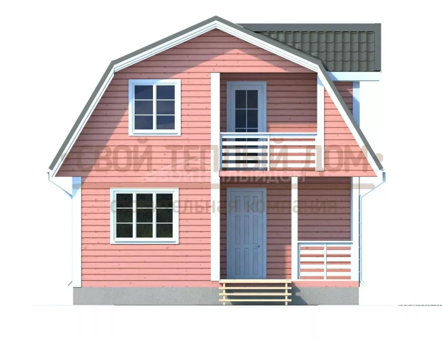 Каркасный дом 7х8 КМ-32