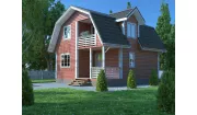 Каркасный дом 7х8 КМ-32
