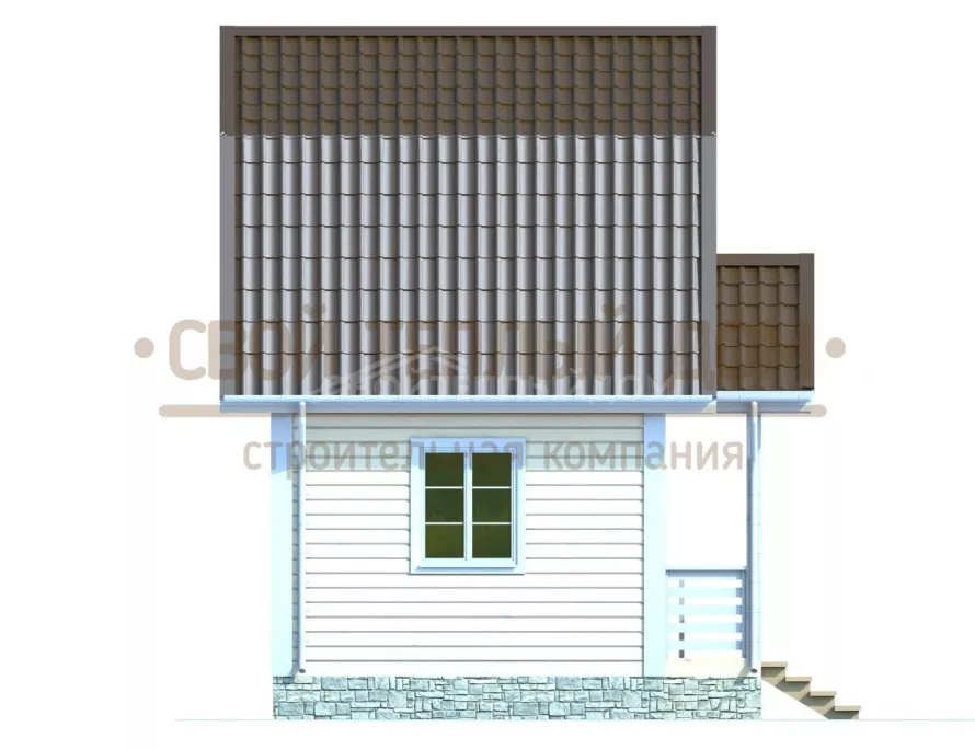 Каркасный дом 4х5 КМ-34
