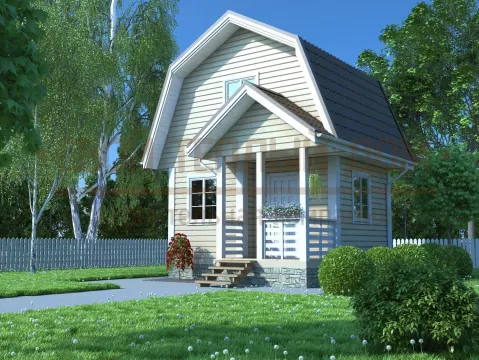 Каркасный дом 4х5 КМ-34