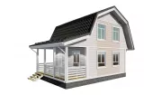 Каркасный дом 6х6 КМ-36