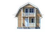 Каркасный дом 6х6 КМ-38