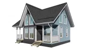 Каркасный дом 7х9 КМ-39