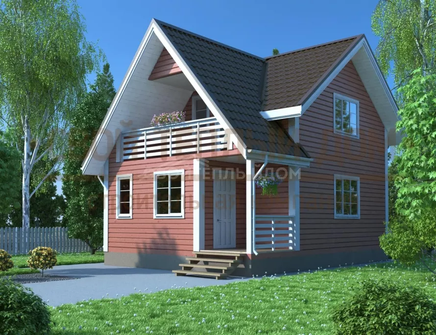 Каркасный дом 6х8 КМ-40