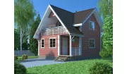 Каркасный дом 6х8 КМ-40