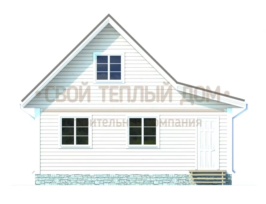 Каркасный дом 7,5х8 КМ-42