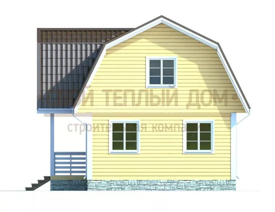 Каркасный дом 6х8 КМ-44