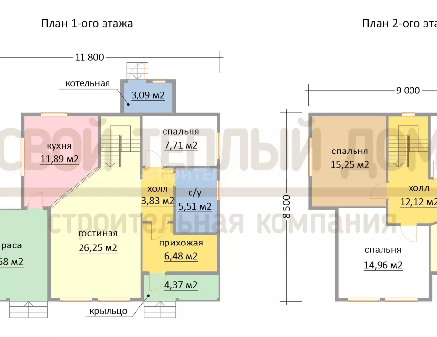 Каркасный дом 8,5х9 КД-4