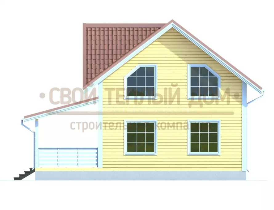 Каркасный дом 7х10 КД-5