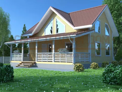 Каркасный дом 7х10 КД-5