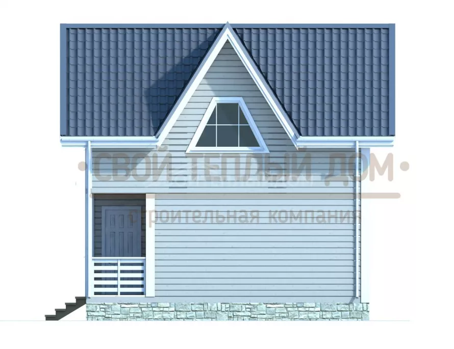 Каркасный дом 7х7 КД-14