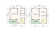 Каркасный дом 6х6 КД-21