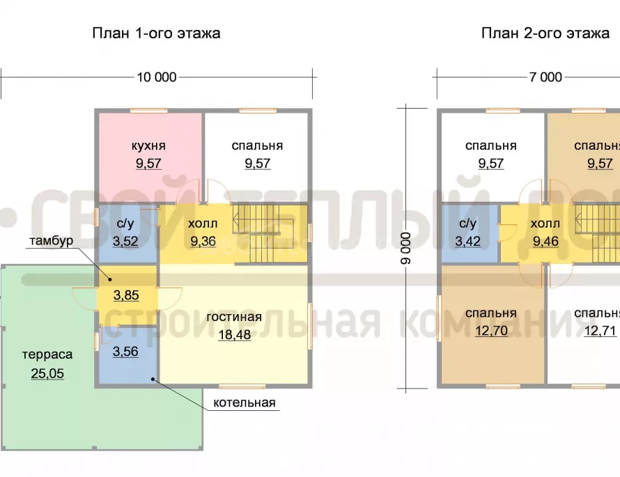 Каркасный дом 7х9 КД-23