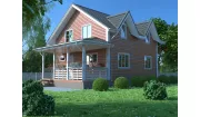Каркасный дом 8х8 КД-24
