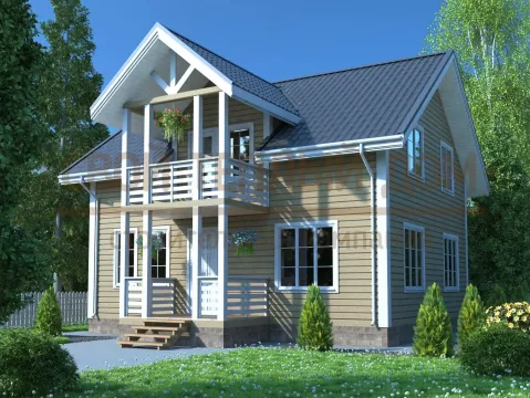 Каркасный дом 9х9,5 КД-25