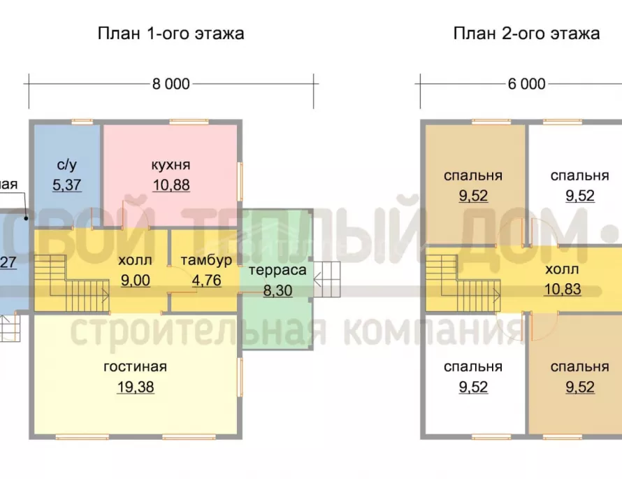 Каркасный дом 6х9 КД-29