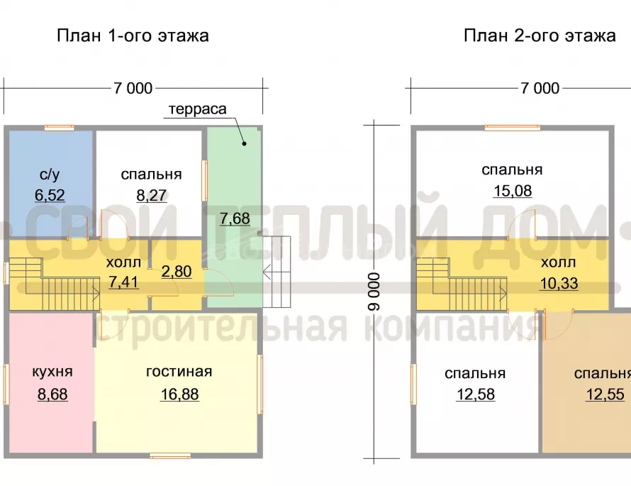 Каркасный дом 7х9 КД-30