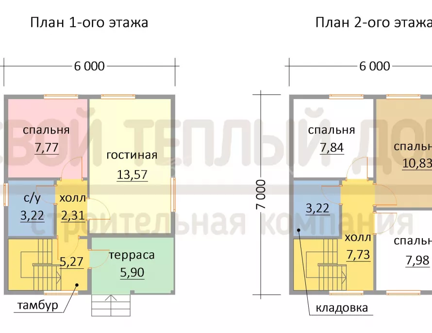 Каркасный дом 6х7 КД-31