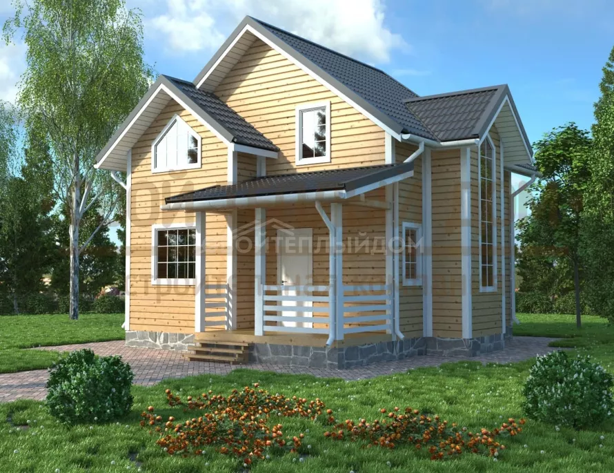 Каркасный дом 8х8,5 КД-32