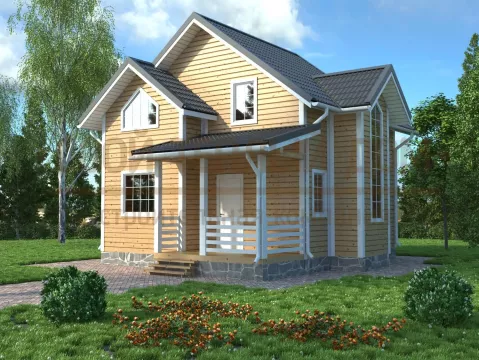 Каркасный дом 8х8,5 КД-32