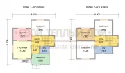 Каркасный дом 8х8,5 КД-32