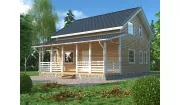 Каркасный дом 8х11 КД-33