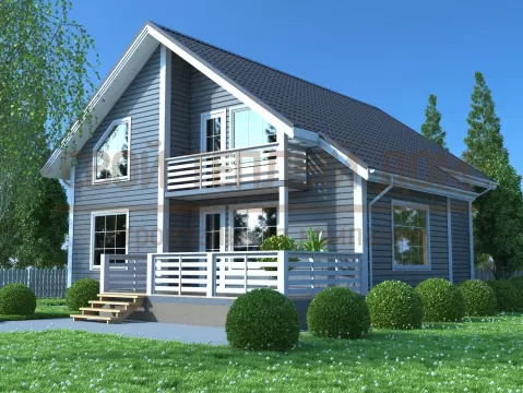 Каркасный дом 10х11,5 КД-35