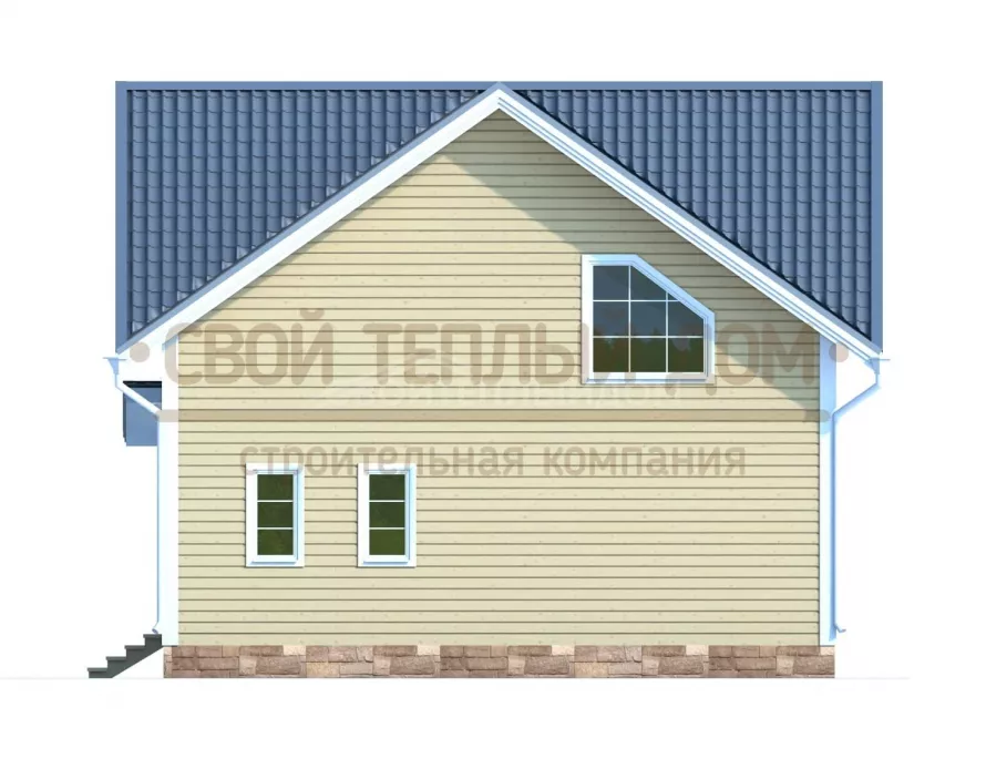 двухэтажный каркасный дом 9 на 9 