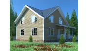 Каркасный дом 9х9 КД-37