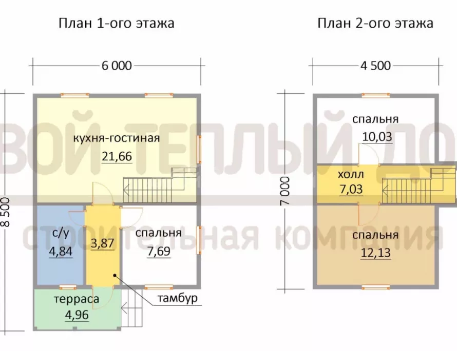 Дом из бруса 6х7 ДМ-31