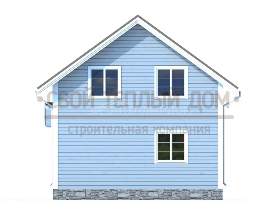 Дом из бруса 7х7 ДД-18