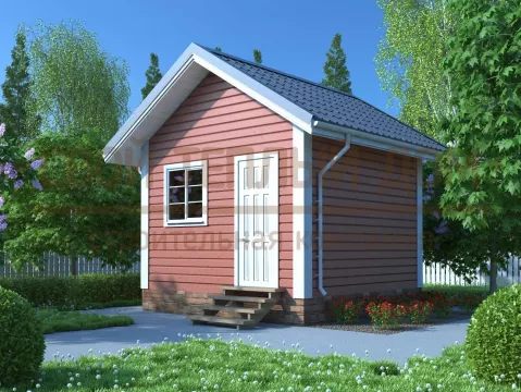 Каркасная баня 4х4 С-3