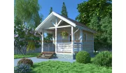 Каркасная баня 4х6 С-6