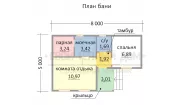 Каркасная баня 5х8 С-11