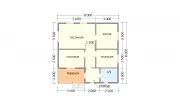 Каркасный дом 8х8 К-21