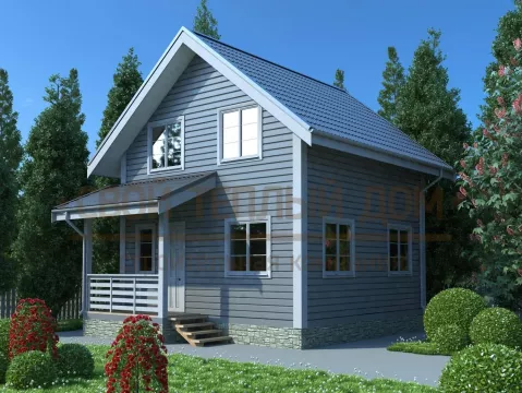 Каркасный дом 6х6 КД-49