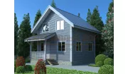 Каркасный дом 6х6 КД-49